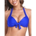 thumbnail image 1 of RELLECIGA Haut de Bikini Rehausseur pour Femme, Nœud à l'Avant, à Armatures, Maillot de Bain, 1 of 7