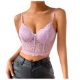 thumbnail image 1 of Birdeem Débardeurs Sans Manches Aguichant en Dentelle Transparente pour Femmes, Camisoles, Bretelles Fines, Gaines, 1 of 7
