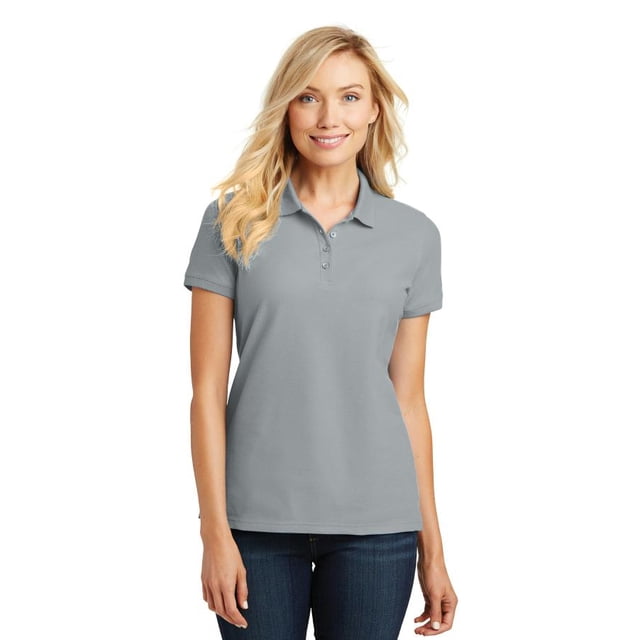 Port Authority ® Polo Piqué Classique de Base pour Femmes. L100 TP Gris Gusty