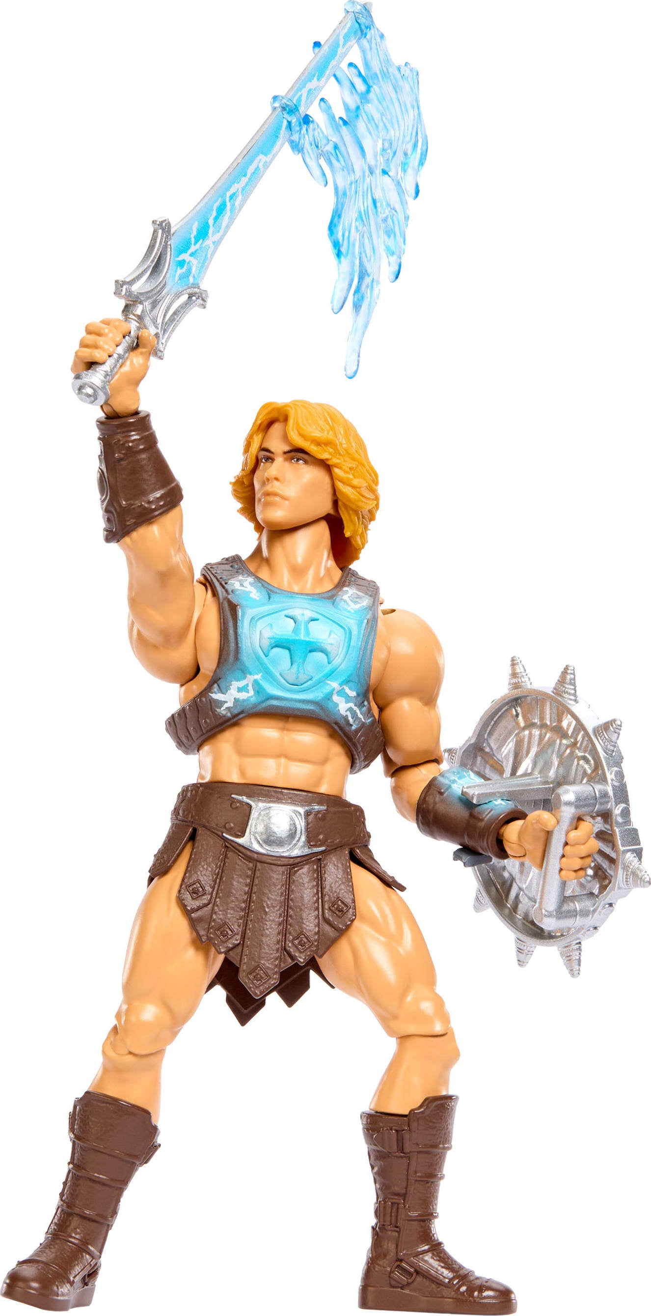Masters of the Universe He-Man Power Sword Slash Feature Figure Toy, 5.5 Inch Twist & Release Action