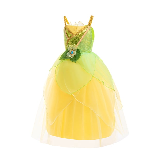 princess tiana birthday dress up Halloween Fairy Costume Toddler Girls Frog Princess Outfits for Party WOMENS NEW ARRIVALS and the six baby blue formal dresses Color:As Photo(Purple)