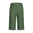 thumbnail image 3 of Liquidation d'Économies d'Été 2025! Shorts pour Femmes Shorts en Sergé Extensible Grande Taille Taille Fine à Enfiler Shorts de Randonnée Réguliers d'Été Décontractés avec Poches, 3 of 8
