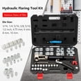 thumbnail image 3 of BeesClover 33 PCS Hydraulic Flaring Tool Kit, 45° Universal Flare Tool with Tube Cutter, Deburrer, 3/16" & 1/2" Transmission Line Dies & Brake Line Flaring Tool Kit, 3 of 8