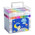 thumbnail image 3 of Rongfmy 120Pcs Acrylic Paint Markers with Storage Box Marker Pens Set Acrylic Paint Pens, 3 of 7