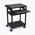 thumbnail image 1 of Luxor 34"H AV Cart - Three Shelves, Front Pullout, 1 of 3