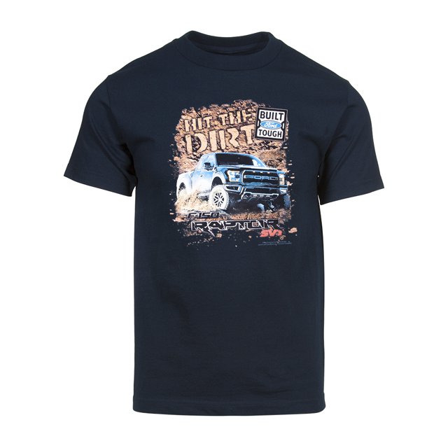 Gravity Trading Mens Hit the Dirt Short Sleeve Pocket Logo T-Shirt, Navy XL