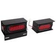 thumbnail image 3 of Trailer Tail Light, 1 Pair Light Boxes Housing Kit Assembly, Full LED Dynamic Lights Smoke Lens Third Brake Lamp, High Mount 3rd 12V 120LM Side Mirror Indicator Turn Signal,, 3 of 8