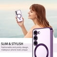 thumbnail image 2 of Supershield Samsung Galaxy S23 Case MagSafe Collection Hybrid Bumper Protective Phone Cover Slim Design, Matte Finish - Purple, 2 of 3