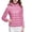 Pink, variant on EGNMCR Womens Long Puffer Coat, Long Sleeve Padded Winter Down Coats, Women's Puffer Jacket Long Sleeve Hooded Zip Up Quilted Lightweight Down Coat Tops Winter With Pockets Women Coat