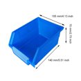 thumbnail image 4 of mmirethe 5X Tool Box Storage Bin Stacking Case Wall-mounted Large Capacity Industrial Accessories Long-lasting Space Saving Type 3 1Set, 4 of 6