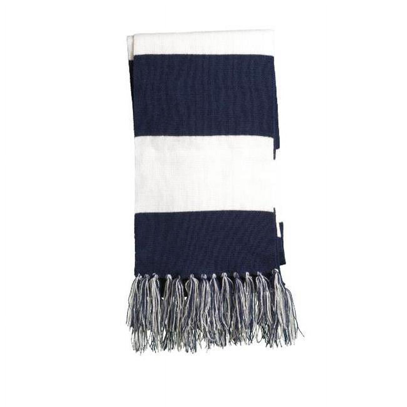 Sport-Tek ® Spectator Scarf. Sta02 Osfa True Navy/ White