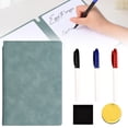 thumbnail image 1 of Tableau Portable Tableau Blanc Portable Petit Tableau Pliable Effaçable Réutilisable A5 pour Maison École Étude Réunion(Noir), 1 of 9