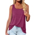 thumbnail image 1 of AherBiu Flowy Tank Tops for Women Loose Fitting Summer Shirts Square Neck Sleeveless Basic Camis Tops, 1 of 7