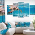 thumbnail image 3 of Design Art Large Hawksbill Sea Turtle Canvas Print, 3 of 3