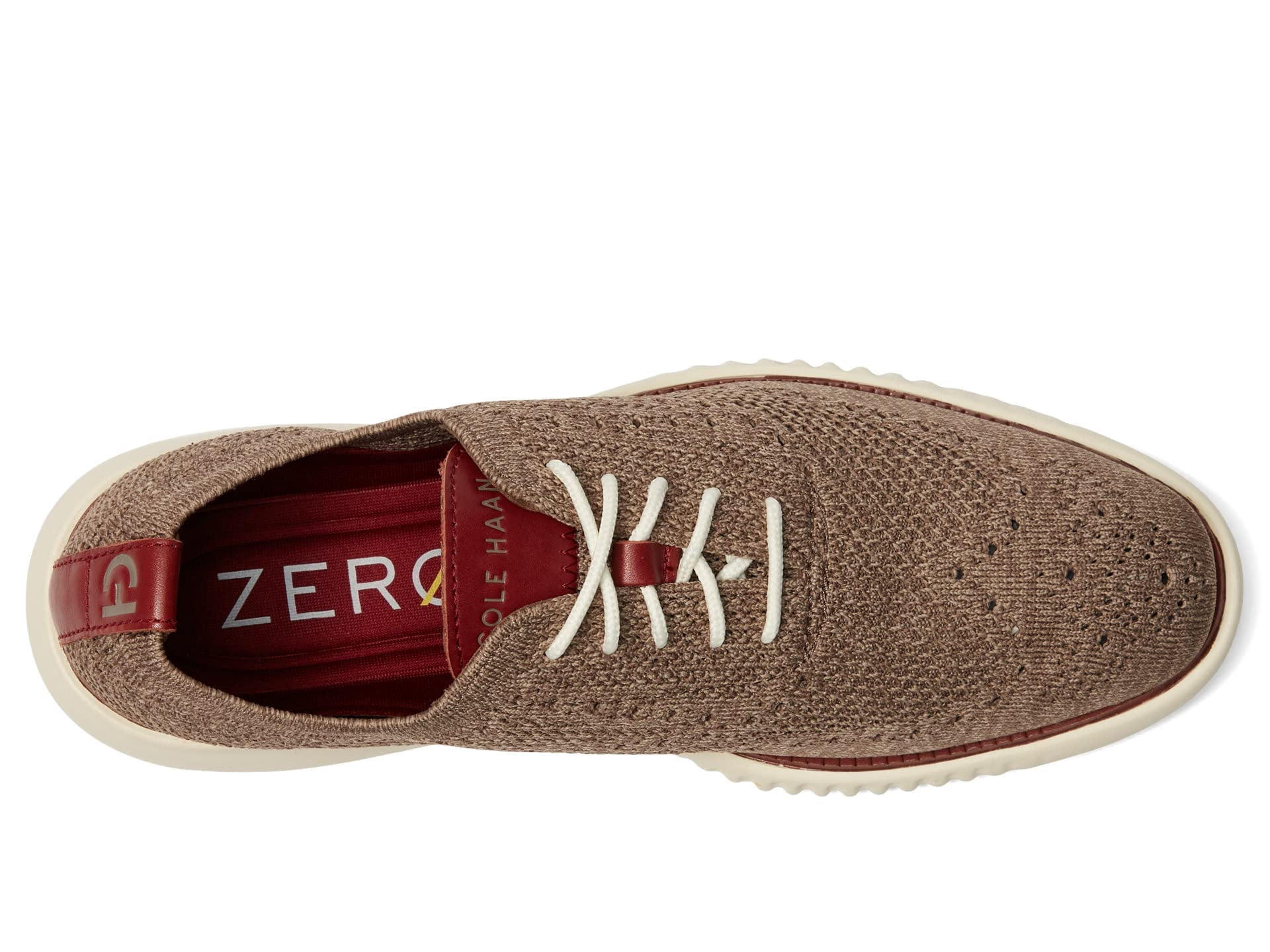 Cole Haan Men's 2.Zerogrand Stitchlite Oxford, Truffle/Ivory/Syrah, 9