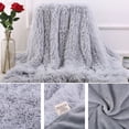 thumbnail image 4 of 80x120cm Doux Moelleux Shaggy Chaud Lit Sofa Couvre-Lit Literie Drap Jeté Couverture, 4 of 10
