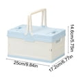 thumbnail image 3 of EGNMCR Storage Bins, Storage Containers Outdoor Camping Folding Box Car Trunk Camping And Picnic Storage Box Small Household Storage Container. P lastic storage b ox, 3 of 6