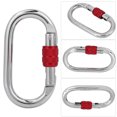 thumbnail image 2 of Rock Climbing Carabiner, High Stability High Strength Carabiner, Durable Carbon Steel Mountain Climbing Rock Climbing Outdoor Training For Fire Rescue, 2 of 8