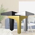 thumbnail image 4 of Pièces de Rechange Canapé Jambes Triangle Fer 4 Pcs Mobilier Moderne en Métal pour Armoire de Table DIY Canapé Accessoires, 4 of 15