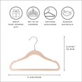 thumbnail image 4 of 3 Sprouts Baby Velvet, Non-Slip Clothes Hangers - Pack of 30 - Hazelnut, 4 of 4
