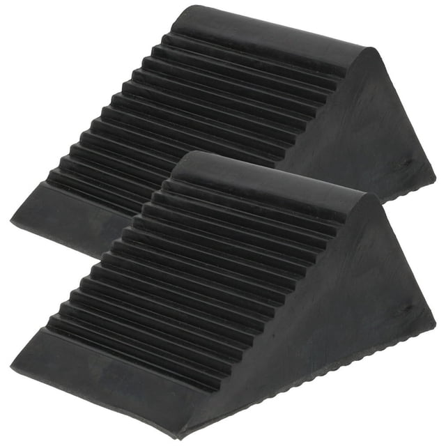 EIGTHTAIL 2 Pcs Fournitures pour Voiture Bloc d'Arrêt de Glissement Roue X Cales Caoutchouc Contrôle Pneu Triangle Robuste