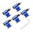 thumbnail image 1 of Thinsony Bike Cable Guide Brake Line Holder Hose Wire Clips Clamps Blue 21.5x20mm 1Set, 1 of 6