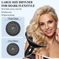 thumbnail image 2 of AFDD Large Diffuser Attachment Compatible with Shark FlexStyle Upgraded Bigger Diffuser Nozzle for Dryer Faster and Define Wavy Curly Coily Hair Black, 2 of 8
