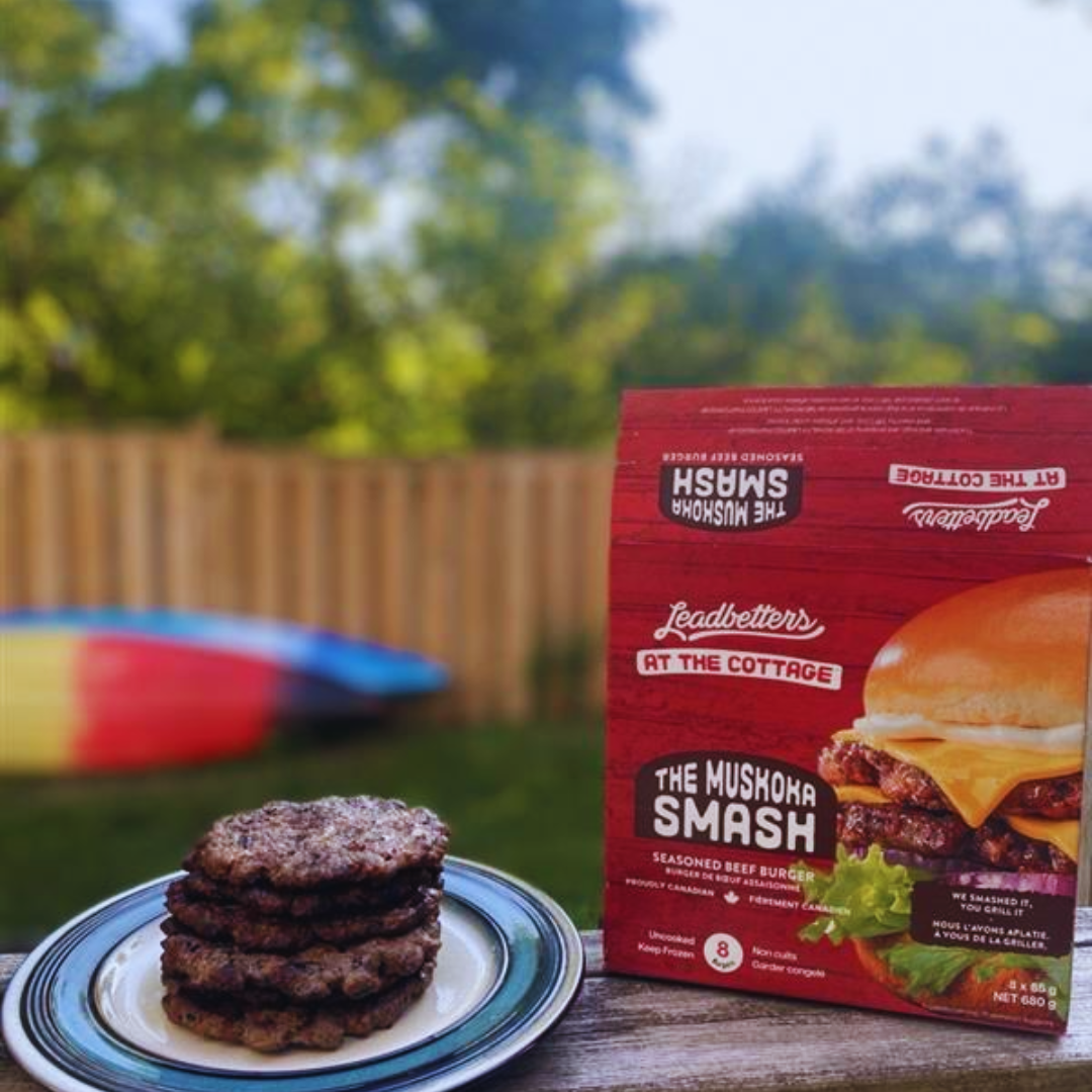 Leadbetters Muskoka Smash Beef Burger, Muskoka Smash Burger