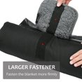 thumbnail image 4 of Fleece Stadium Waterproof Stadium Blanket  51”x 59”  Red-Black Plaid, 4 of 7