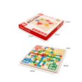 thumbnail image 4 of jifeng Wooden Game Set Chinese Checkers Flying Chess Travel Set 2 in 1 Portable, 4 of 8
