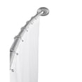 thumbnail image 1 of Mainstays Smart Rods Rustproof Adjustable Curved Shower Curtain Rod, Tension or Wall Mount, 50 - 72 in., Brushed Nickel, 1 of 8