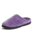 thumbnail image 1 of Dearfoams Pantoufle Sabot en Velours Microfibre pour Femme avec Détail de Courtepointe, 1 of 3