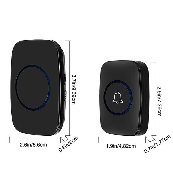 Door Bell Smart Doorbell Receiver and Transmitter Doorbell IP44 Waterproof Smart Doorbell Wireless Door Bell