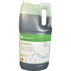 Nu-Action 3, Dégraissant biotechnologique concentré, élimine les astuces, nettoie et dégraisse, toutes les surfaces, 4L