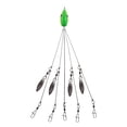 thumbnail image 2 of Agiferg 5 Arms Alabama Umbrella Head Fishing Rig Bait Fishing Lures With Snap Swivels, 2 of 2