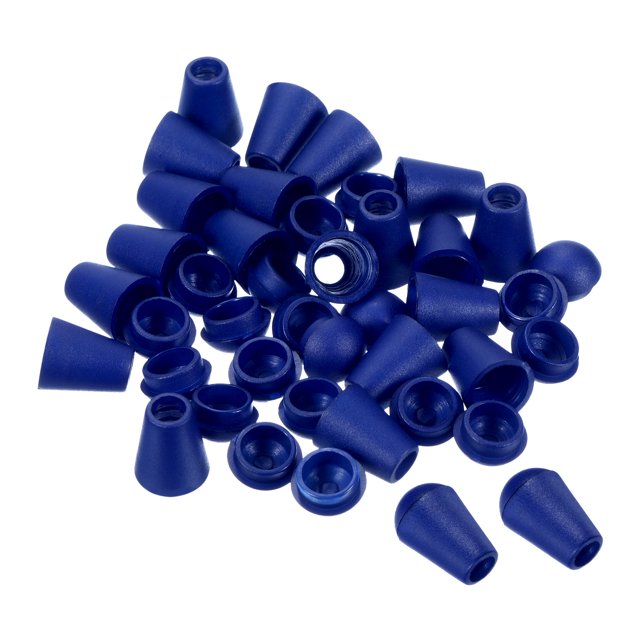 Unique Bargains Butée à Cloche, Verrou de Corde pour Sac à Cordon, Bleu Foncé Lot de 50