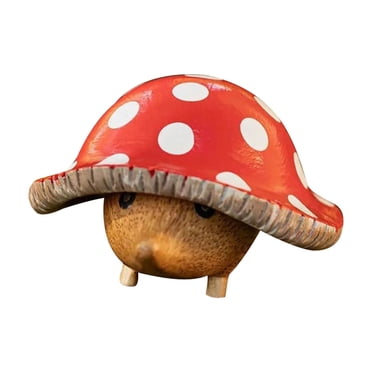EGNMCR Décoration de Pièce, Décoration de Maison Hérisson Jardin de Champignons Ornement Jardin Champignons Hérisson Champignons Sculpture Hérisson Champignons Hérisson Champignons Extérieur Champignon Hérisson