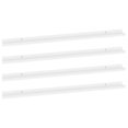 thumbnail image 1 of vidaXL Étagères Murales 4 Pcs Blanc 115x9x3 cm, 1 of 5