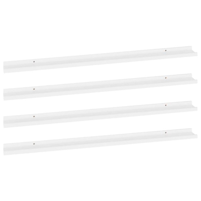 vidaXL Étagères Murales 4 Pcs Blanc 115x9x3 cm