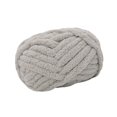 thumbnail image 3 of Luzkey Chunky Wool Yarn Jumbo Yarn Washable Hand Knitting DIY Weight Yarn Bulky Yarn for Tapestry Bed Fence Throw Rug Making Light Gray, 3 of 8