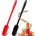 thumbnail image 1 of Long Handle Silicone Kitchen Spatula Non-Stick Rubber Spatula (red+black), 1 of 5