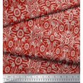 thumbnail image 2 of Soimoi Georgette Viscose Fabric Floral & Moroccan Damask Print Sewing Fabric Yard 42 Inch Wide, 2 of 3
