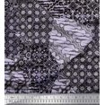 thumbnail image 1 of Soimoi Rayon Fabric Damask Patchwork Print Fabric by the Yard 56 Inch Wide, 1 of 3