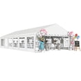 thumbnail image 1 of Outsunny 20' x 40' Large Party Tent with Removable Window Sidewalls, White, 1 of 10