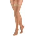 thumbnail image 1 of Truform Bas de Compression Transparents, 15-20 mmHg, pour Femmes, Longueur Cuisse, 20 Deniers, Beige, Très Grand, 1 of 7