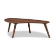 thumbnail image 1 of Baxton Studio Scarlette Table Basse Moderne Mi-Siècle avec Bords Arrondis, Brun, 1 of 8