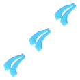 thumbnail image 3 of kurtrusly Anti Slip Eyeglass Ear hook Silicone Lightweight Eyeglasses Grip Light Blue 3Set, 3 of 6