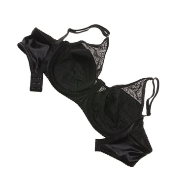 Thinsony Wide Application Mastectomy Bra With Silicone Breast Form Pocket Comfortable To Wear Cotton Black 40/90D