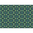 thumbnail image 1 of Ahgly Tapis Rectangulaire Lavable en Machine Intérieur Transitionnel Moyen Vert Mer, 3 Pieds x 5 Pieds, 1 of 7