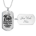 thumbnail image 4 of Mon Prince Charmant Pompier en Acier Inoxydable Ou en or 18 Carats Chien Tag 24" Chaîne, 4 of 8